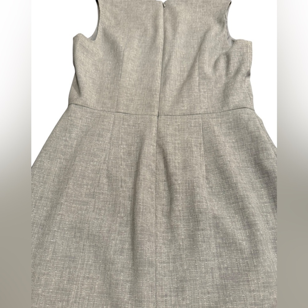 Reiss Thea Sheath Dress Tailored Gray Wool Blend Womens Size 6 - Picture 8 of 15